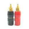 1pair M5*50 Terminal Binding Post Red Black Connector Amplifier Terminals Banana Speaker Jack Adapter Socket(2pcs Red) view 3
