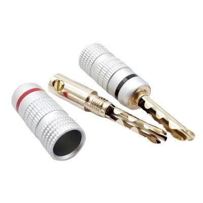 50Pcs/Lot Banana Plugs Connectors Audio Jack Wire Cable Screw Speaker Amplifier Connectors Plugs(24 Pieces)