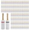 50Pcs/Lot Banana Plugs Connectors Audio Jack Wire Cable Screw Speaker Amplifier Connectors Plugs(24 Pieces) view 2