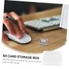 VILLCASE Transparent Memory Card Storage Cases Holder Small Lightweight Carrying Boxes Snap Closure for Organized Protection and Easy Access view 4