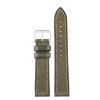 Genuine Leather Watchband For Omega Vintage Suede Cowhide Pin Buckle Watch Strap(Green g s1,19mm) view 1