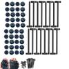 Nylon Cable Ties Set, 100/200/400 PCS, Self-Locking T Rivet Zip Ties for Car, Garden, Workshop (100 pcs) view 1