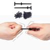 Nylon Cable Ties Set, 100/200/400 PCS, Self-Locking T Rivet Zip Ties for Car, Garden, Workshop (100 pcs) view 2