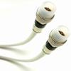 PHATSAT Assembled in USA Coaxial Wire, Enhanced RG6 Weather-Shield 18AWG Connector, White, 130 ft view 1