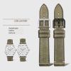 Genuine Leather Watchband For Omega Vintage Suede Cowhide Pin Buckle Watch Strap(Brown s1,22mm) view 2