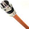 PHATSAT Professionally Assembled in USA Coaxial Wire, Underground RG6 Performance Plus, Orange, 130 ft view 1