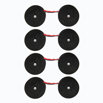 GOWENIC 4 Pack Calculator Ribbon Replacement Universal Twin Spool Ribbon Compatible with EL 1197PIII EL 2196BL,MP21DX MP1DX MP25DV MP27D, Fr 2650tm DR 120R Dr 210r, GR24BR