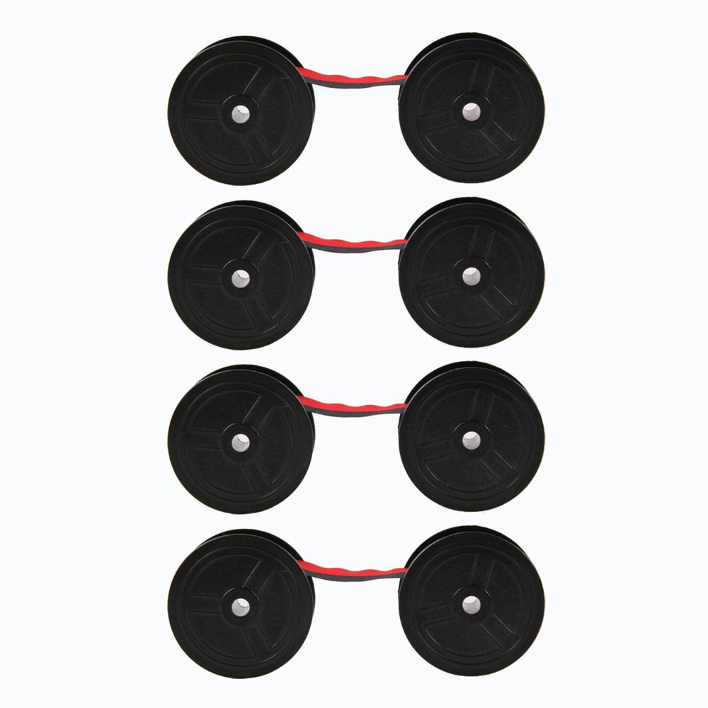 GOWENIC 4 Pack Calculator Ribbon Replacement Universal Twin Spool Ribbon Compatible with EL 1197PIII EL 2196BL,MP21DX MP1DX MP25DV MP27D, Fr 2650tm DR 120R Dr 210r, GR24BR
