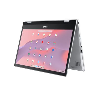 ASUS Chromebook Flip CX1 Convertible Laptop, 14" FHD NanoEdge 360-degree Touchscreen, Intel Celeron N4500 Processor, 128GB eMMC Storage, 8GB RAM, ChromeOS, Transparent Silver, CX1400FKA-AS88FT (Renewed)