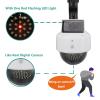 Pilipane Solar Dummy Fake Security Camera Outdoor Solar Powered Simulated Surveillance Cameras with Flashing Red LED Light Warning Effect for Indoor Outdoor Home Shop Business ABS Material view 2