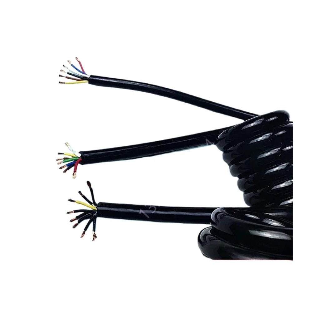 Wires and cables Pu Spring Cable Wire 7 8 10 Core 15 13 20 18 17 Awg Stretch 1 2 3 4 5 6 7 8 9 10 11 12 13 14 15 Meters Spiral Telescopic Wire Wires and cables(Stretch 13 meter,10 cores 20 AWG)