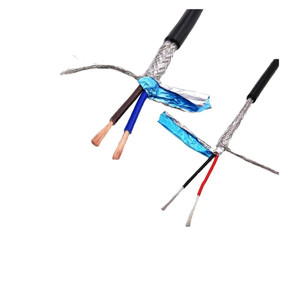 DOUDOUSUN Wires and Cables 26AWG 24AWG 22AWG 2/3/4/5/6/7/8 core Shielded Cable 5meters Pure Copper RVVP Shielded Wire Control Cable UL2464 Signal Wire Wires and Cables(4 Core 24AWG 5Meter)