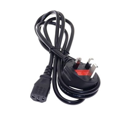 BS1363 3 Pin Plug to IEC320 C13 Power Cord Cable for Power Supply 1.5M/1.8M 250V 13A(1.5m)