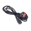 BS1363 3 Pin Plug to IEC320 C13 Power Cord Cable for Power Supply 1.5M/1.8M 250V 13A(1.5m) view 2
