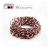 DOUDOUSUN Wires and Cables 5/10/20M 22AWG 26awg 30/60 Core 3 Way Twist Servo Extension Cable Futaba Twisted Wire Lead for RC Airplane Accessories Wires and Cables(Orange Brown Red,20 Meters_22AWG) view 4