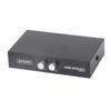 Healifty Portable USB Printer Scanner Sharing Black Hard Plastic Port USB Device Splitter for Sharing Printer Scanner Keyboard Between Two Computers Compatible with Windows Me Xp view 1