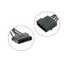 1x Computer Cables Large 4 Pin Male to Female 4P IDE Power Extension Cable 18AWG for Connector(22cm) view 3