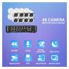 H.265+ POE Security Camera System Kit Audio Record 8MP Face Detect Surveillance IP Camera IR Outdoor Waterproof CCTV Video Set(1T,4CH NVR 4PCS CAM) view 4