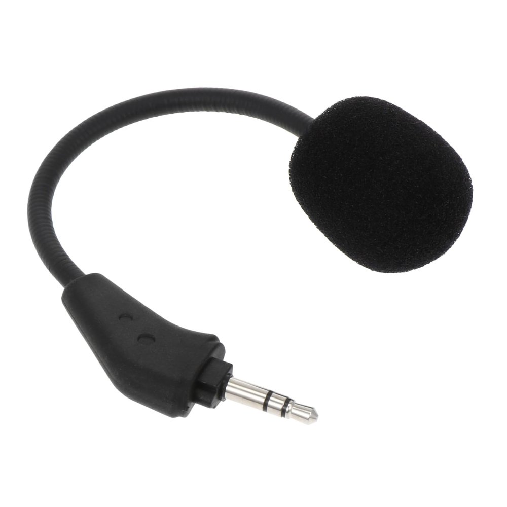 Healifty Noise Cancelling Flexible Gooseneck Gaming Headset Microphone for Plug in Headphones Compatible with Voice Amplifiers and Loudspeakers Pole Stereo Plug and Play Design for
