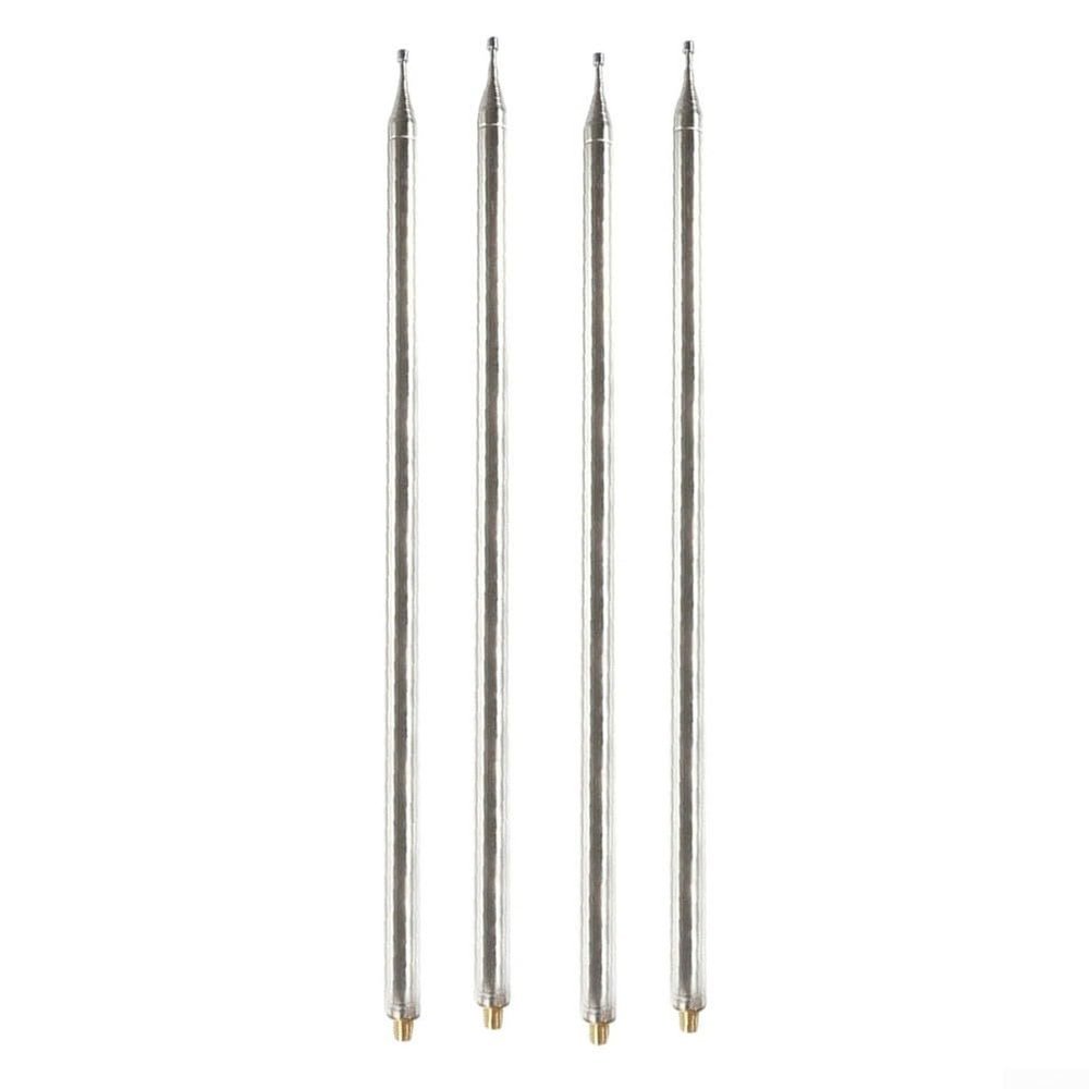 4Pcs M10 Shortwave Antenna For GP Telescopic Antenna For Ham Radio, 5.6M/18.4FT Stainless Steel Telescopic Antenna 14 Sections For DIY Shortwave Radios