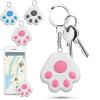 GPS for Dogs, Intelligent Anti-Lost Pet Tracker(No Monthly Fees)Item FindersMini Cat Paw Shaped Dog GPS Collar Tracking Device for Pets Kids Key Luggage Wallet (Black) view 1