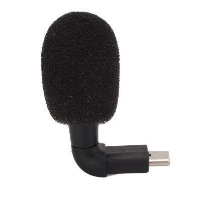 Type C Plug Smartphone Video Mini Microphone Omnidirectional High Sensitivity 90 Angle Plug and Play Mic for Android Mobile Phones Voice Chat Video Recording