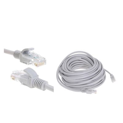 1-30m Durable Reliable Ethernet Cable High Speed Network Cable with RJ-45 Connector Internet Network Patch Cord 100ft Wide Usag(15m)