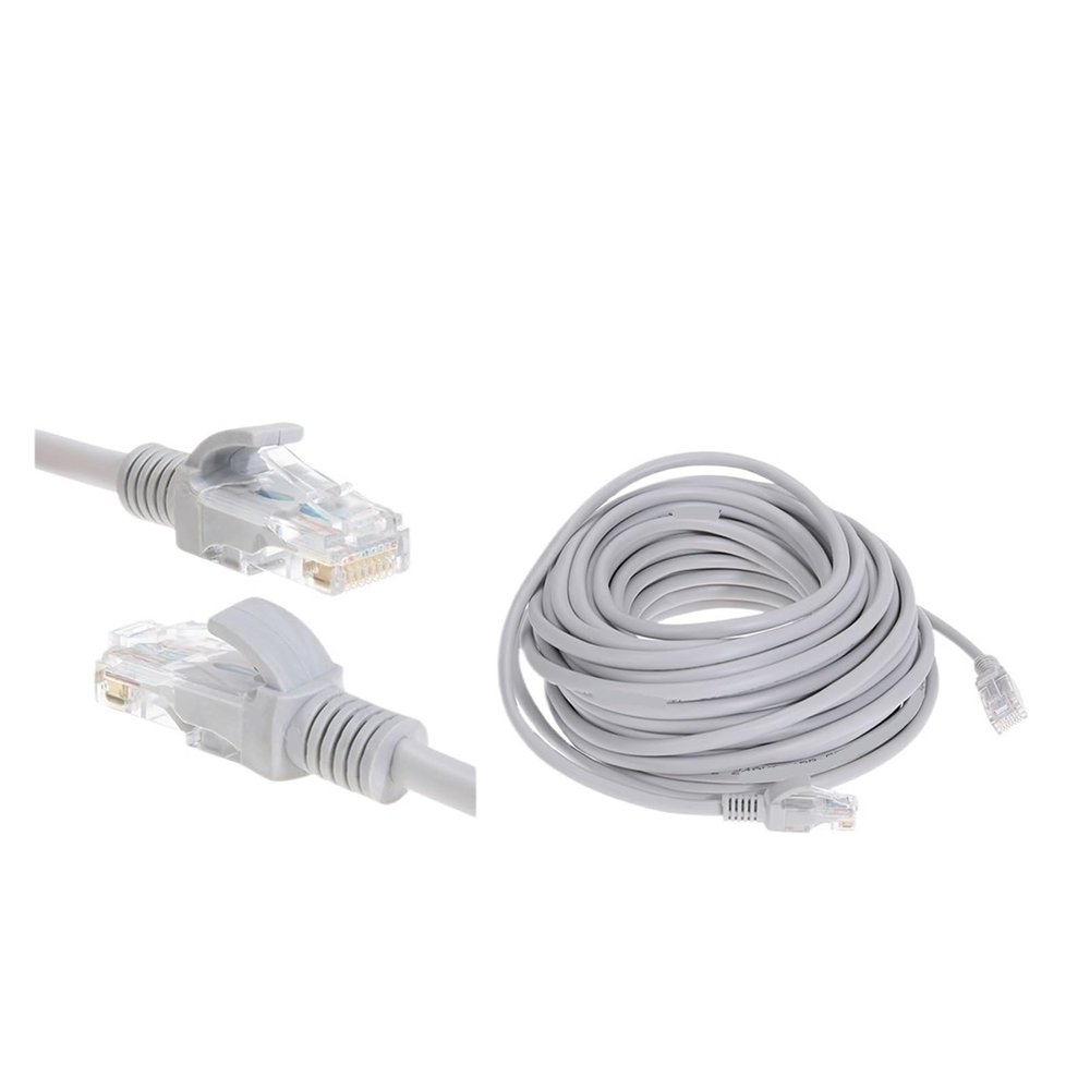 1-30m Durable Reliable Ethernet Cable High Speed Network Cable with RJ-45 Connector Internet Network Patch Cord 100ft Wide Usag(15m)