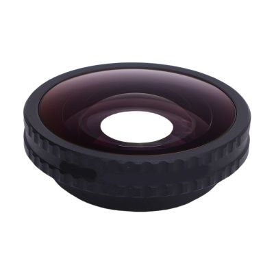 Wisoqu 185 Degree FOV Wide Angle Lens with Glass, Aluminum Alloy Frame for Osmo Action 5 Pro Camera, Threaded Attach, Compatible Mount, Double Coated Optics