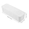 OSALADI 2 Pcs White Cable Management Box with Lid Ventilated Power Cord Storage Organizer for Hiding Messy Wires and Power Strips Scratch Resistant Plastic Cord Holder for view 2