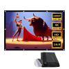 200/300 in Home Theater Projector Screen Portable, Large 16:9 HD 4K Movie Projection Screen Foldable for Indoor Outdoor Party(72in) view 1