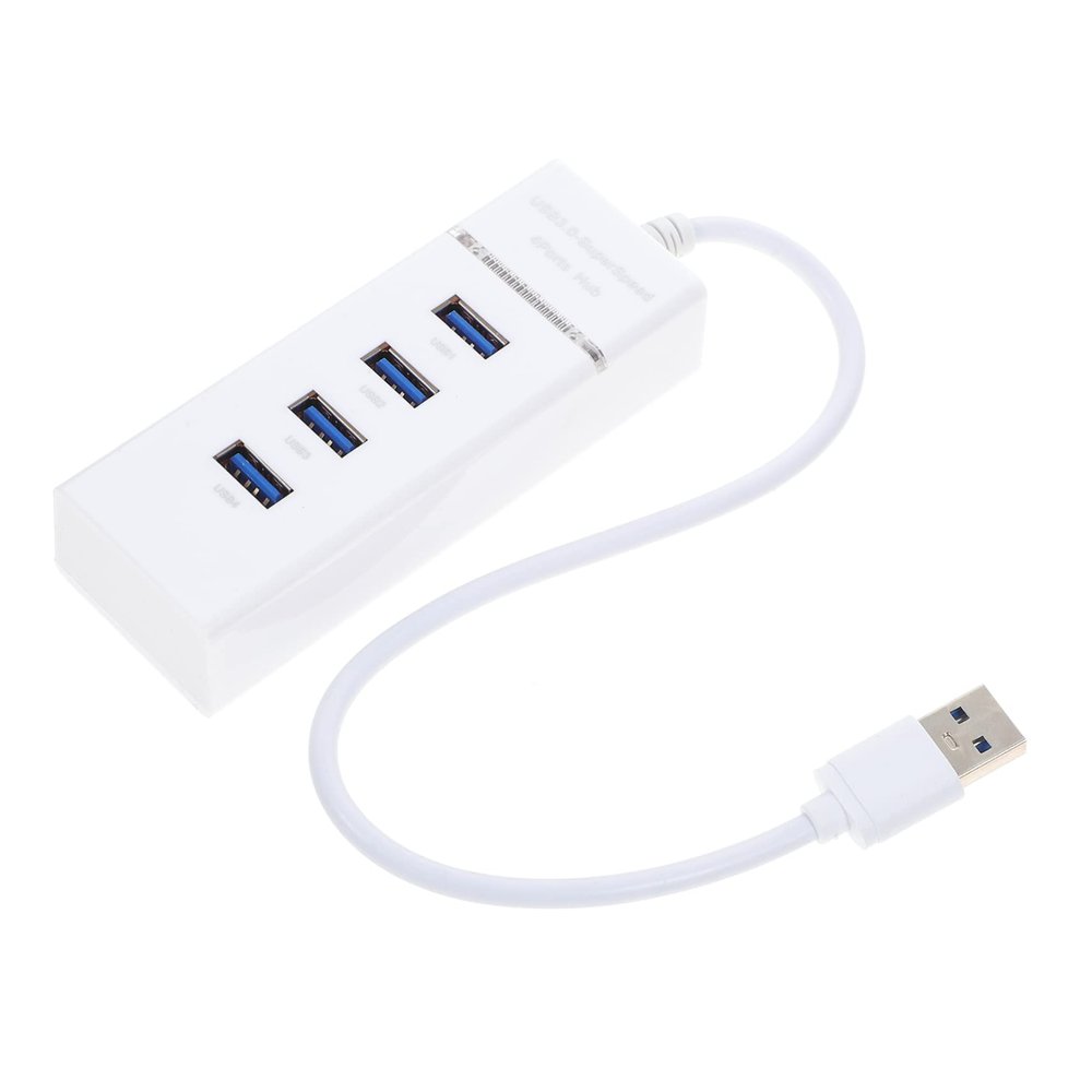 ASAKKURA Ports USB Hub Adapter Multi Port Splitter with High Speed Data Transfer Plug and Play USB Hub Extender for Laptop Keyboard Mouse Flash Drive Portable