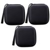 Gatuida 3pcs Portable EVA Cable Organizer Pouch for Travel Small Lightweight Gadget Storage Bag for Earphones Chargers and Digital Accessories with Tear Resistant Material and Smooth view 1