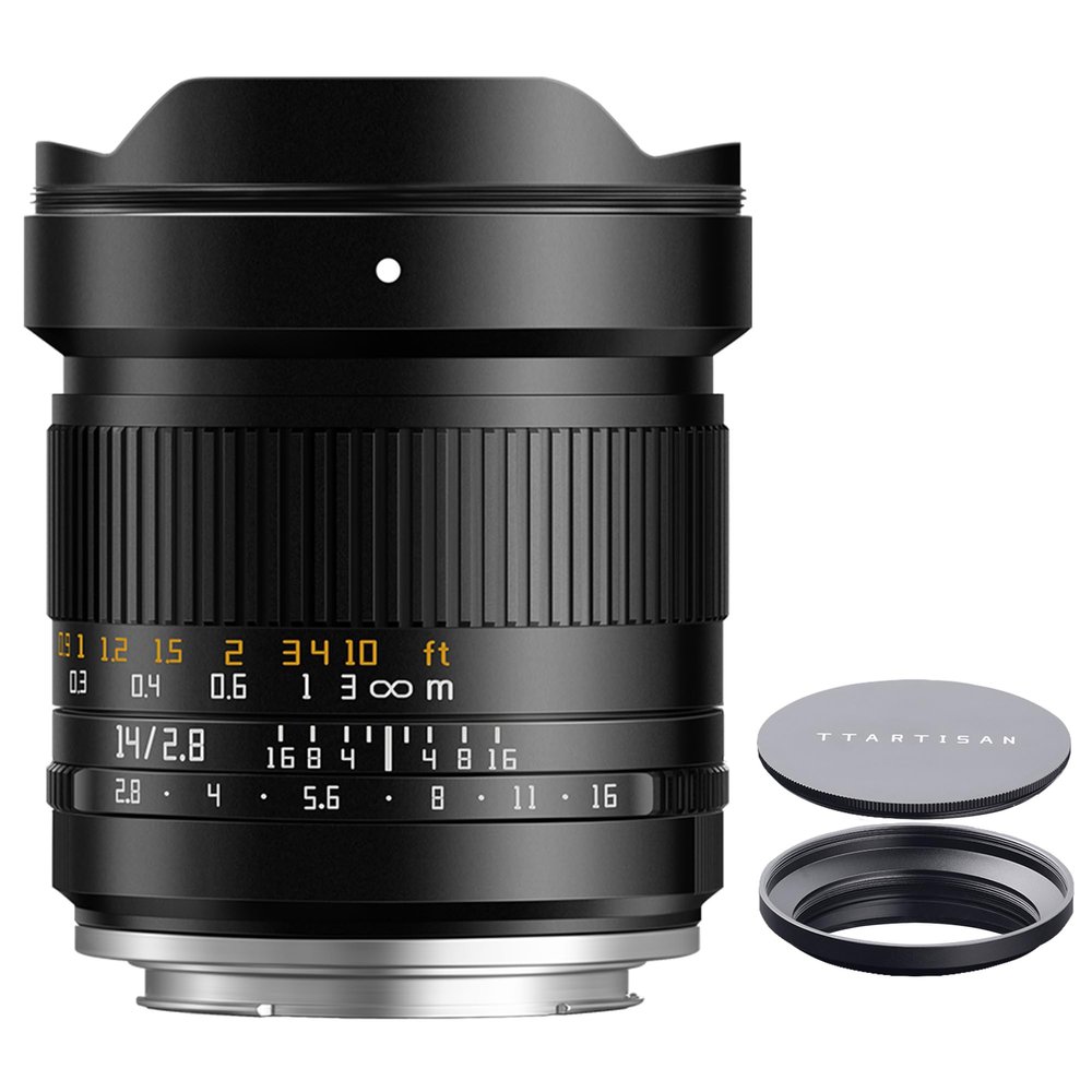 TTArtisan 14mm F2.8 Full Frame Camera Lens Large Aperture Manual Wide-Angle Lens for Sony E Mount Cameras a7 a7II a7III a7R a7RII a7RIII a7RIV a7S a7SII a9