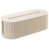 Cable Organizer Storage Box, 13 in, Plastic Cord Management with Power Strip, Dustproof & Water-Resistant for Office view 1