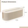 Cable Organizer Storage Box, 13 in, Plastic Cord Management with Power Strip, Dustproof & Water-Resistant for Office view 4