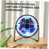jojofuny Mini USB Clock Fan with LED Temperature Display Rotatable Portable Cooling Fan for Desktop and Office Metal Build with Built in Message Function Compact Design for Home and Car Use view 4