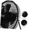 Gatuida Mini Desktop USB Portable LED Fan with Metal Frame Motor Temperature Message Display Quiet Cooling for Office Home Travel view 2