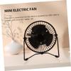 Gatuida Mini Desktop USB Portable LED Fan with Metal Frame Motor Temperature Message Display Quiet Cooling for Office Home Travel view 3