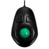 TEHAUX Trackball Mouse Mini USB Wired Portable with Thumb Controlled Scroll Wheel Button Design Lightweight Black for Laptop Desktop view 1