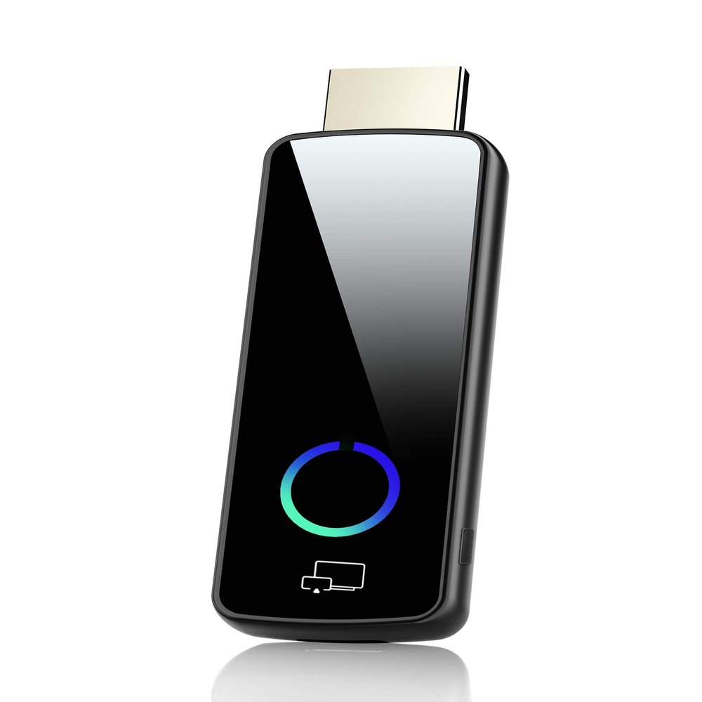 2026 Upgrade Wireless Display Dongle Adapter, Portable Transmitter 4K HDMI Streaming, AirPlay/Miracast, 5GHz WiFi | Plug & Play for Smartphone/PC/TV/Projector(Focus)