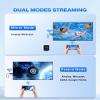 2026 Upgrade Wireless Display Dongle Adapter, Portable Transmitter 4K HDMI Streaming, AirPlay/Miracast, 5GHz WiFi | Plug & Play for Smartphone/PC/TV/Projector(Focus) view 2