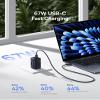 Baseus PICOGO 67W USB C Charger, Smallest 3 Port Fast Charging Block with Foldable Plug and Baseus USBC to USBC Cable, 100W Retractable USB C 5A Fast Charging Cable view 2