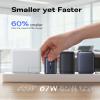 Baseus PICOGO 67W USB C Charger, Smallest 3 Port Fast Charging Block with Foldable Plug and Baseus USBC to USBC Cable, 100W Retractable USB C 5A Fast Charging Cable view 3
