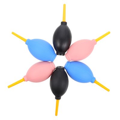 TEHAUX 6pcs Rubber Bulb Air Blower Dust Cleaner for Eyelash Extensions Keyboard Lens Cleaning TPE Material Fine Dust Remover Portable Air Pump