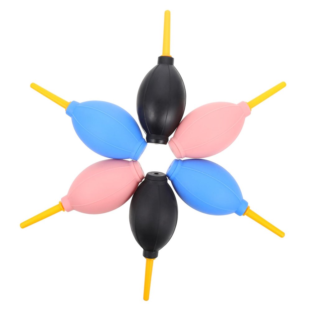 TEHAUX 6pcs Rubber Bulb Air Blower Dust Cleaner for Eyelash Extensions Keyboard Lens Cleaning TPE Material Fine Dust Remover Portable Air Pump
