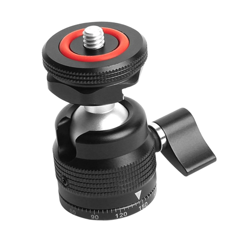 Gadpiparty Swivel Head Mount for Tripod Hot Shoe Adapter with Cold Shoe Rack for Camera Phone and Fill Light Compact and Portable Photography Accessory