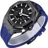 RAYESS Stainless Steel Metal Wath Case+Fluororubber Watch BandFor GA2100/2110 GM2100 Watch Bezel Conversion Kit Retrofit Kit for Men's Watches GA2100(C,GM2100) view 1