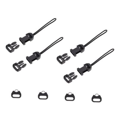 COOLHIYA 8 Pcs Quick Release Camera Strap Buckles Adapter Qd Connectors with Thickened Rings for Neck Strap Loop Compatible with DSLR Mirrorless Cameras