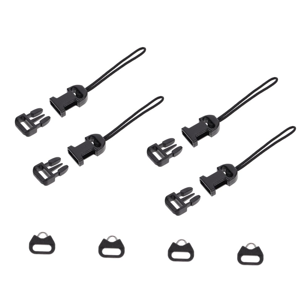 COOLHIYA 8 Pcs Quick Release Camera Strap Buckles Adapter Qd Connectors with Thickened Rings for Neck Strap Loop Compatible with DSLR Mirrorless Cameras